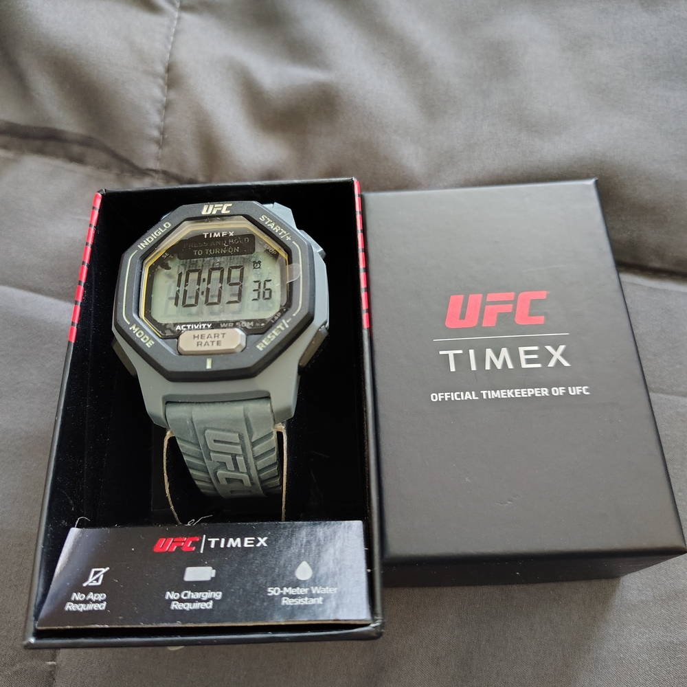 Timex UFC Watch Packaging in Black